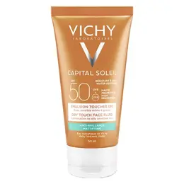 Vichy Idéal Soleil Crème Solaire Visage Emulsion Anti-Brillance Toucher Sec SPF50 50ml