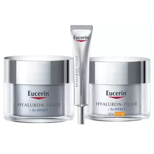 Eucerin Hyaluron-Filler Tagescreme 50 ml + Nachtcreme 50 ml + Augenkontur 15 ml