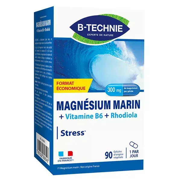 Biotechnie magnesio Marin estrés Rhodiola 90 cápsulas