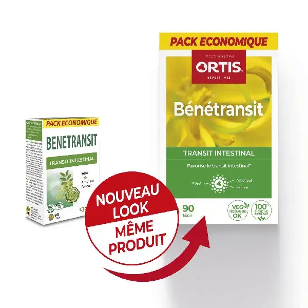 Ortis Transit Intestinal Benetransit Pack Eco 90 comprimés