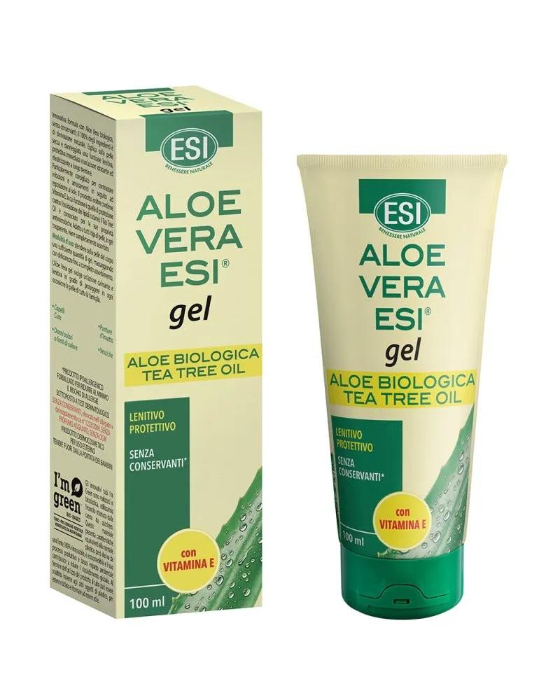 Esi Aloe Vera Gel Con Vitamina E e Tea Tree Oil 100 ml