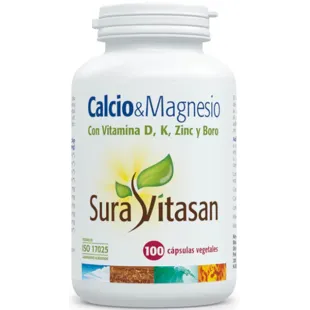 Sura Vitasan Calcium &amp; Magnesium + D+ K + Zinc+ Boron 100 Capsules