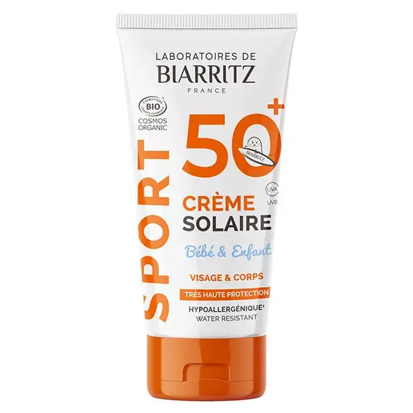 Laboratoires de Biarritz Soins Solaires Sport Crème Enfant SPF50+ Bio 50ml