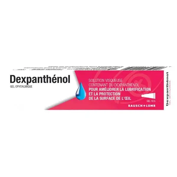 Bausch & Lomb Dexpanthenol Gel Ophtalmique pour Œil Sec Brûlure ou Fatigue Oculaire 10g