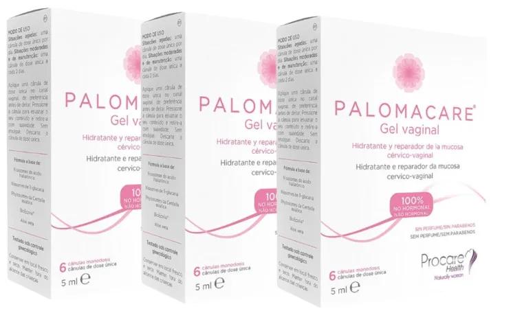 Palomacare Vaginale vochtinbrengende en herstellende gel 18 eenheden x 5 ml