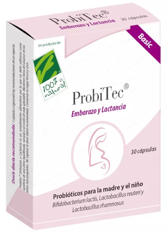 100% Naturel ProBitec Grossesse et Allaitement Basic 30 Gélules