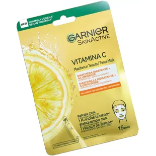 Garnier Tissue Mask Facial Tissue Mask Vitamin C and Hyaluronic Acid 1 unit