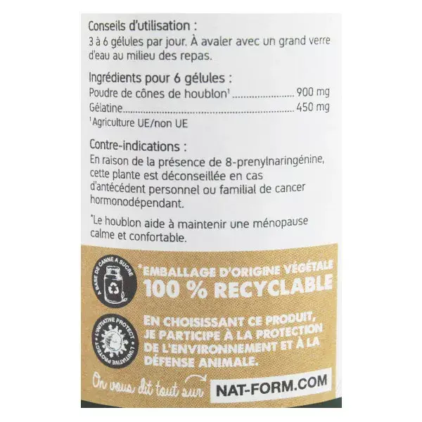 Nat & Form Original Houblon 200 gélules