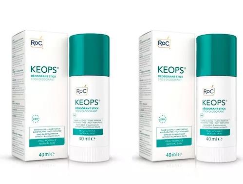 Roc Keops Deo Stick Pieles Normales 2x40 ml