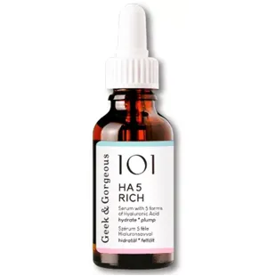 Serum with 5 Forms of Ac. Hyaluronic 101 HA5 Rich Geek & Gorgeous 30ml