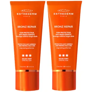 Institut Esthederm Bronz Repair Anti-Wrinkle Facial Sun Cream Strong Sun 2x50 ml