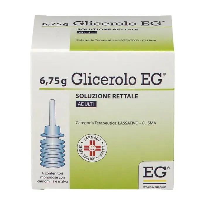 Glicerolo EG Adulti Soluzione Rettale 6 Contenitori Monodose Con Camomilla e Malva