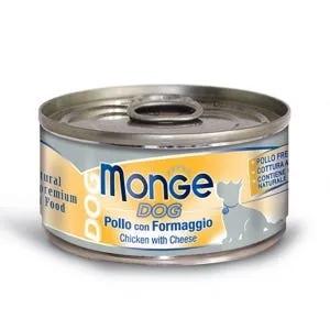 Monge Dog Pollo Con Formaggio Cibo Umido Cani Adulti 95G