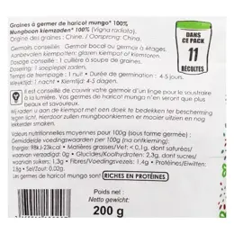 Germline Graines à Germer Haricot Mungo Bio 200g