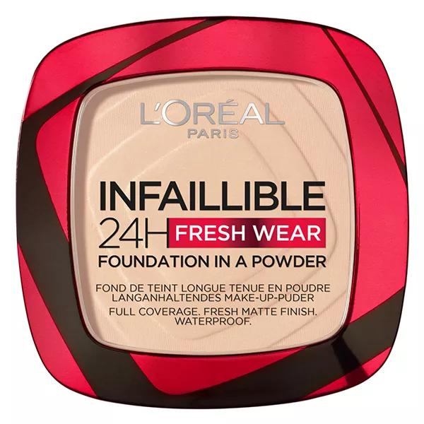 L'Oréal Paris Infaillible 24h Fresh Wear Base de Maquillaje en Polvo N°20 Ivoire 9g