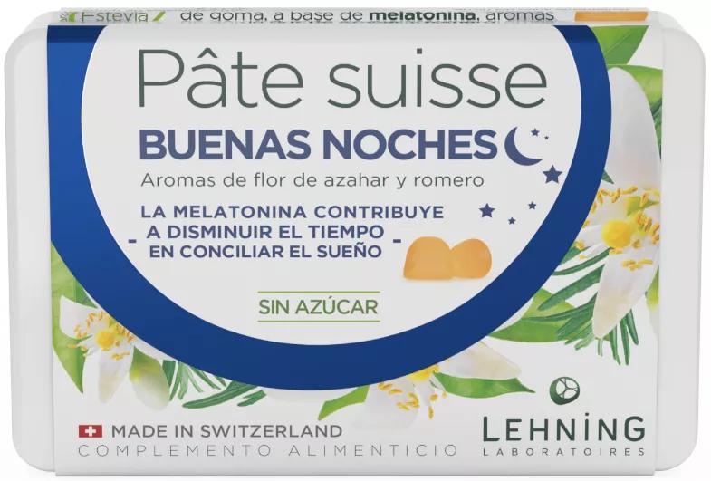 Lehning Pâte Suisse Bonne Nuit 40 Bonbons SANS SUCRE