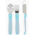 Twistshake Pastel Blue Steel Cutlery Set +12m