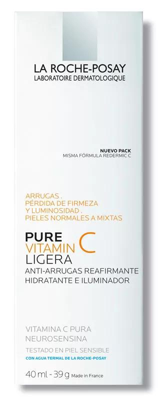 La Roche Posay Redermic Pure Vitamin C Ligera Antiarrugas 40 ml