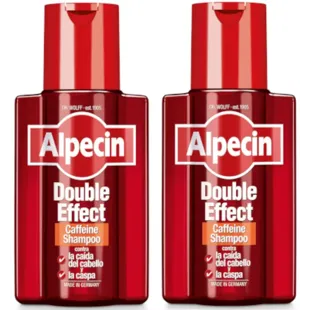 Alpecin Shampooing antipelliculaire et antichute à la caféine double effet 2 x 200 ml