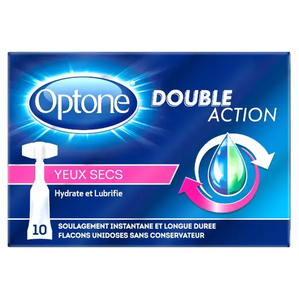Optone Double Action Occhi Secchi Idrata e Lubrifica 10 monodosi