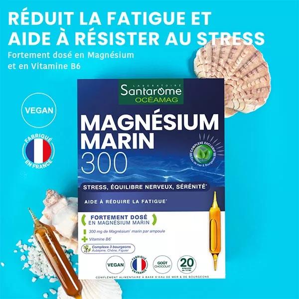 Santarome Bio Magnésium Marin 300 - 20 Ampoules | Pas Cher