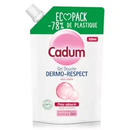 Cadum Dermo-Respect Gel Douche Huile d'Amandes Douces Peau Adoucie Recharge 500ml