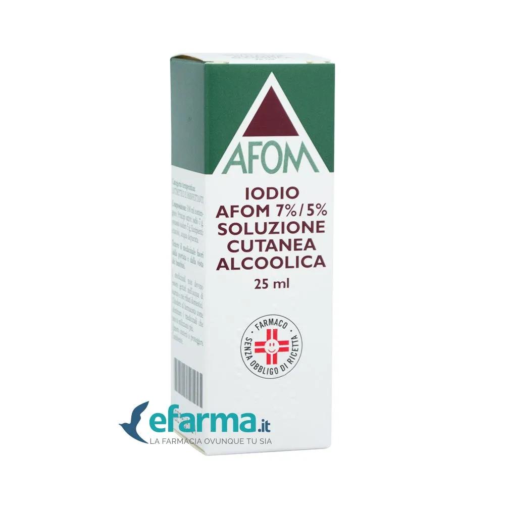 Iodio Afom 7% / 5% Soluzione Cutanea Alcoolica 25 Ml