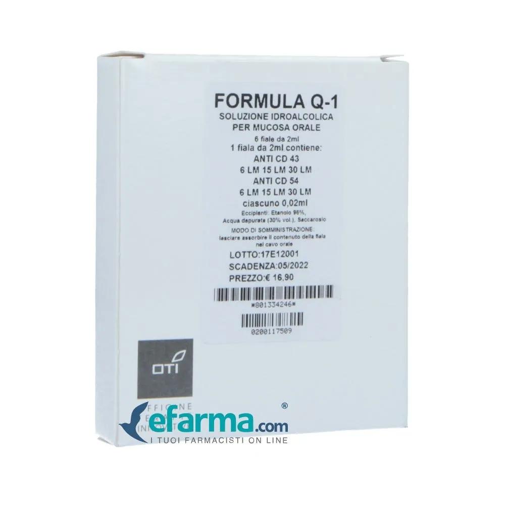 Oti Formula Q1 Medicinale Omeopatico 6 Fiale 2 ml