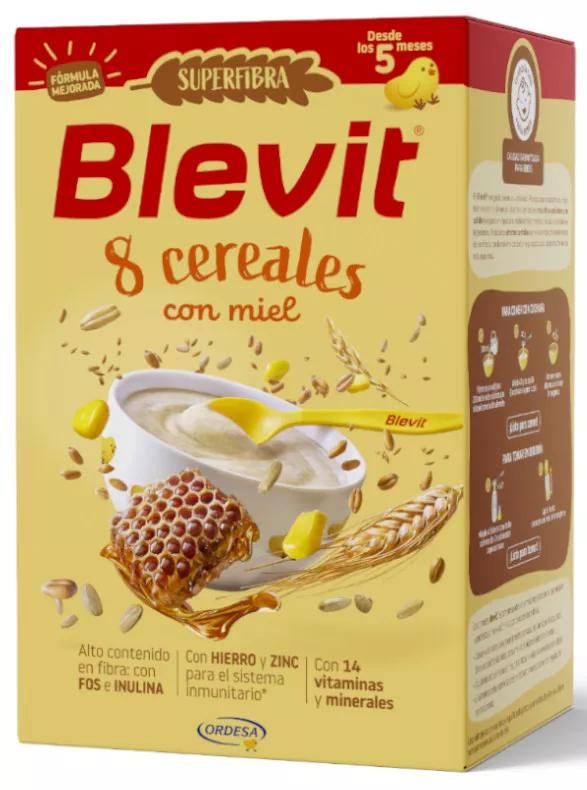 Blevit Supervezelpap 8 Granen met Honing +5m 500 gr