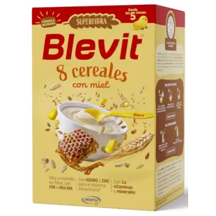 Blevit Mingau Superfibra 8 Cereais com Mel +5m 500 gr