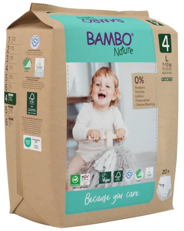 Bambo Nature Pants T4 (7-14 Kg) 20 units