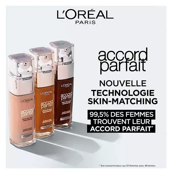 L'Oréal Paris Accord Parfait Fond de Teint Fluide N°6D Miel Dore 30ml