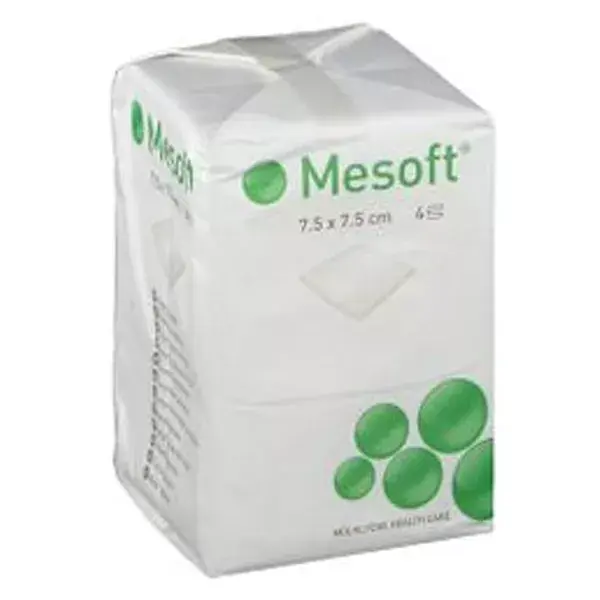 Molnlycke Health Care Mesoft Compresse Non-Tissé 7,5x7,5cm 20 unités