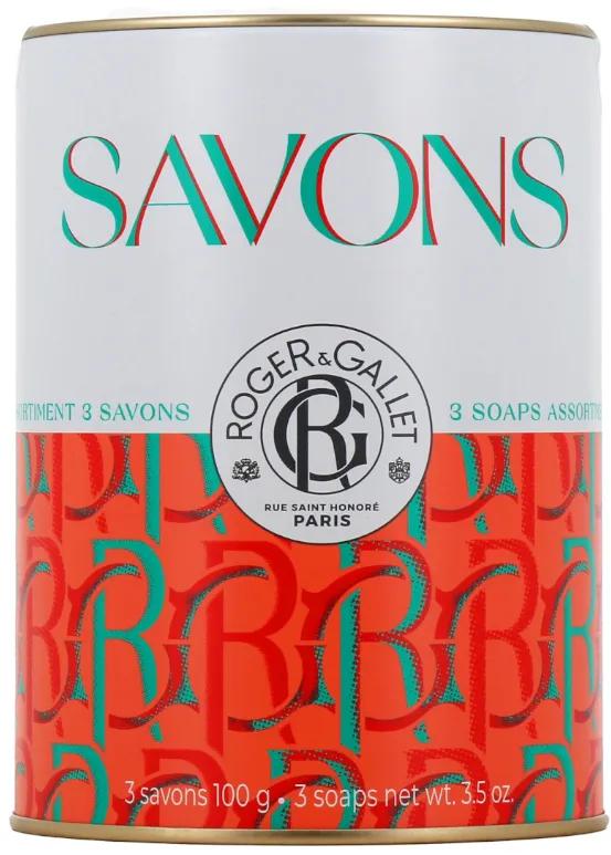 Savons Roger&amp;Gallet Fleur de Figuier + Gingembre Rouge + Rose