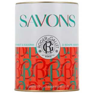 Roger&amp;Gallet Sabonetes Flor de Figuier + Gingembre Rouge + Rosa