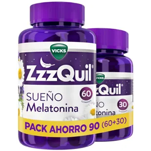 ZzzQuil Sleep Melatonin 1mg Sleep Forest Fruits 30+60 Gummies