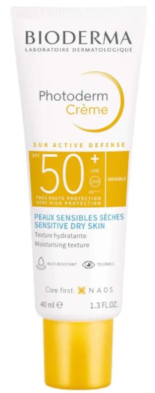 Bioderma Photoderm Crème Peaux Sensibles et Sèches SPF50+ 40 ml