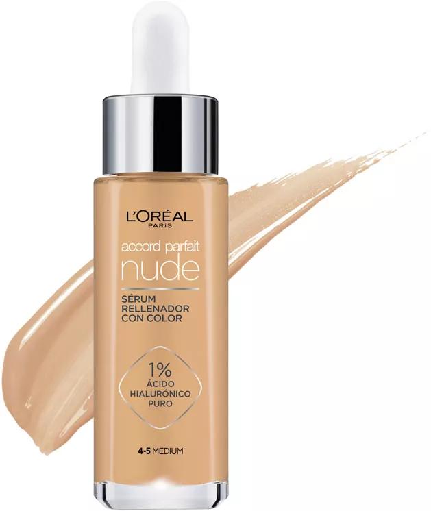 L'Oréal Paris Sérum con Color Accord Parfait Tono 4-5 Medio 30 ml