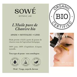 Sowé Huile de Chanvre Pure Bio 50ml