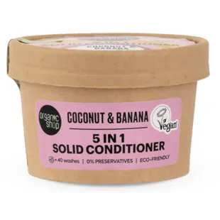 Organic Shop 5 in 1 Banana and Coconut Solid Conditioner
