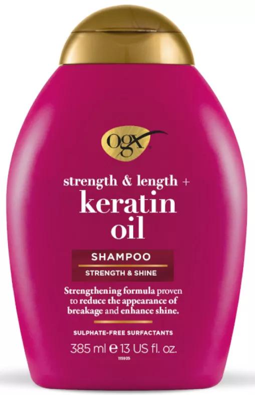 OGX Keratin Oil Shampoo voor broos haar 385 ml