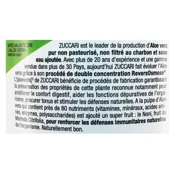 Aloevera Zuccari Nutri-Pulp Immunity 1L