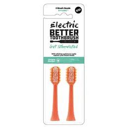 Better Toothbrush Tête de rechange Premium Corail x2