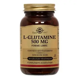 Solgar L-Glutamine 500mg 50 gélules végétales