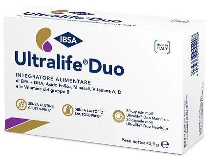 Ultralife Duo Integratore di Vitamine e Minerali 30 Capsule Per la Mamma + 30 Capsule Per Neonato