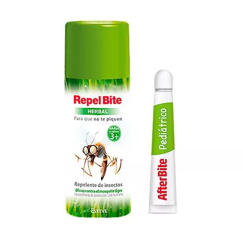 After Bite Pacote de proteção familiar pediátrica + Repel Bite Herbal