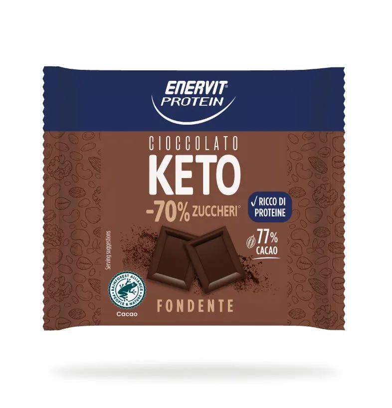 Enervit Protein Keto Tavoletta di Cioccolato Fondente Proteica 35 gr