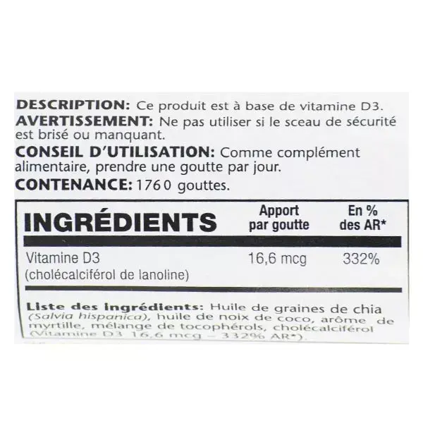 Kal Vitamine D3 16,6mcg Liquide 53ml