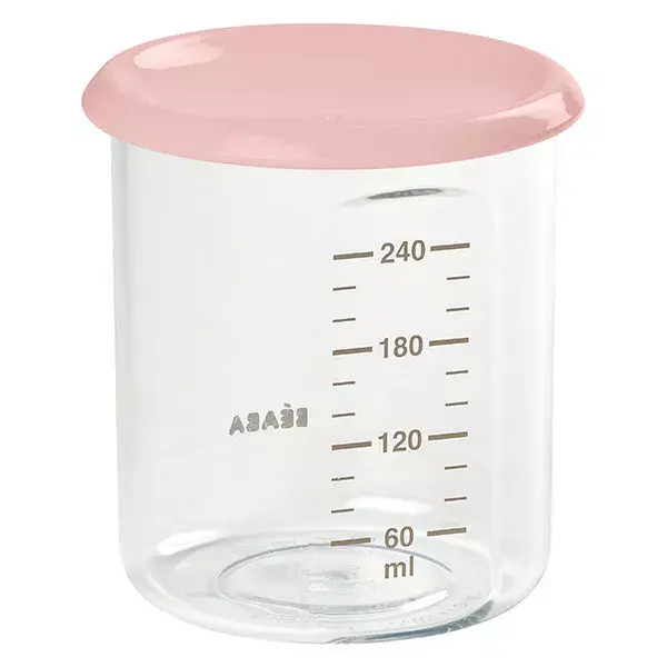 Beaba Portion Maxi Storage Jar Pink Tritan 240ml