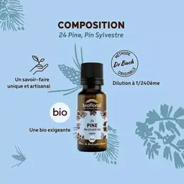 Biofloral 24 Pine Pin Sylvestre Granules Bio Fleur De Bach Granules 19,5 Gr